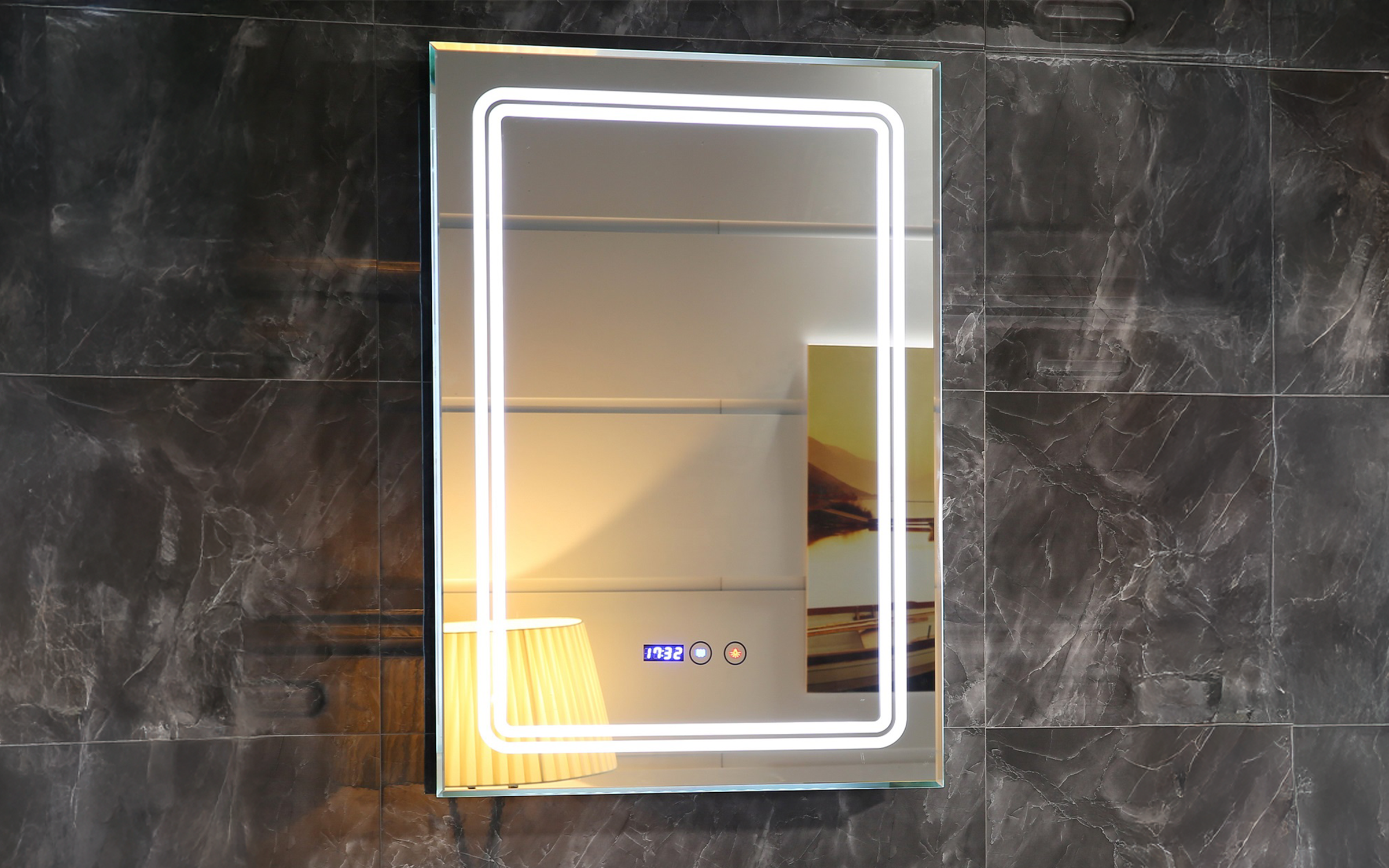 ICL 1791 Bathroom mirror with LED lights, 50/70 cm  2